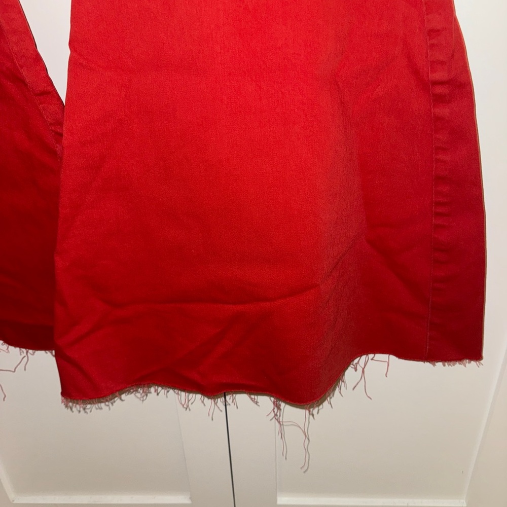 We The Free Red Flare Wide Leg Jeans - Picture 3 of 6